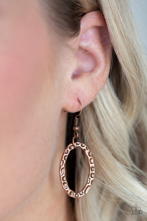 Paparazzi Bend OVAL Backwards - Copper