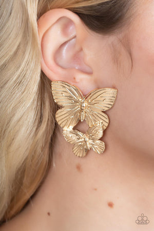 Paparazzi Blushing Butterflies - Gold