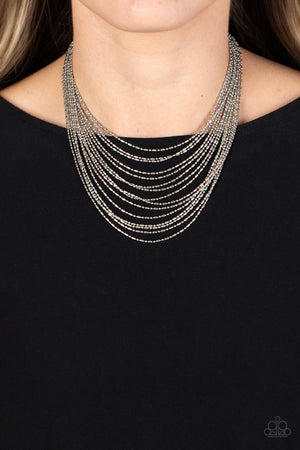 Paparazzi Cascading Chains - Silver