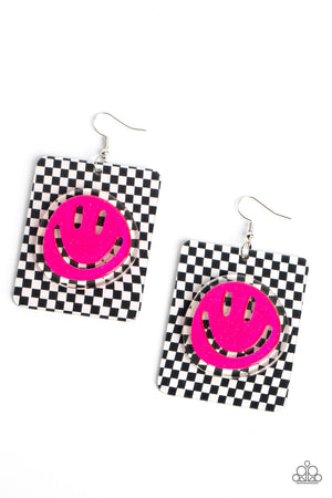 Paparazzi Cheeky Checkerboard - Pink