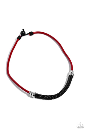 Paparazzi Corded Chivalry - Red