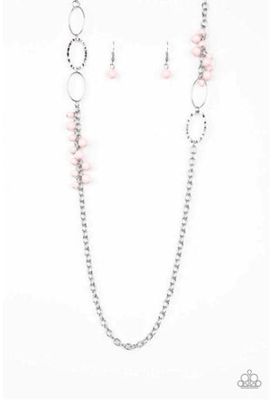 Paparazzi Flirty Foxtrot necklace - pink