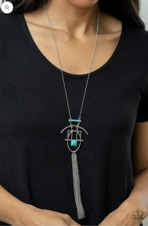 Paparazzi Eco Echoes Blue Necklace