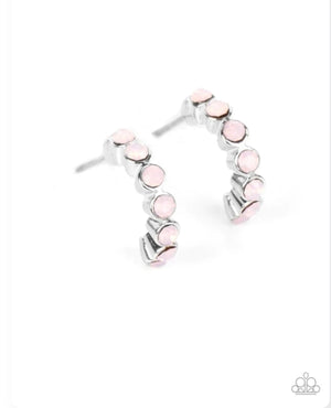 Paparazzi Carefree Couture - Pink Earring